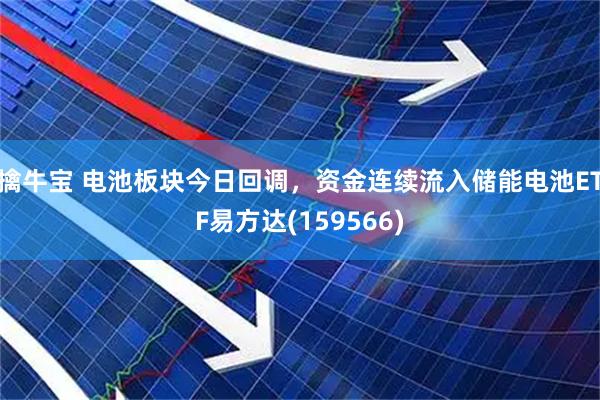 擒牛宝 电池板块今日回调，资金连续流入储能电池ETF易方达(159566)